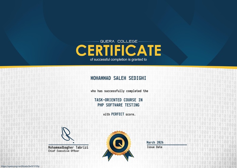 php test course certification
